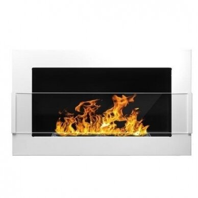 BIOHEAT 650x400 TUV WHITE LESS bioethanol fireplace wall-mounted-insert 4