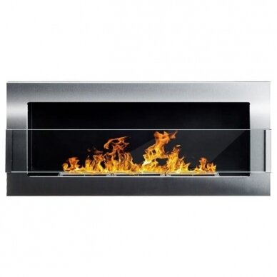 BIOHEAT 900x400 TUV INOX bioethanol fireplace wall-mounted-insert 4