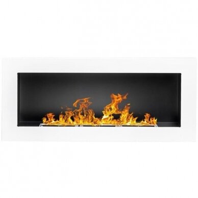 BIOHEAT 900x400 TUV WHITE LESS bioethanol fireplace wall-mounted-insert 3