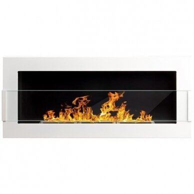 BIOHEAT 900x400 TUV WHITE LESS bioethanol fireplace wall-mounted-insert 4