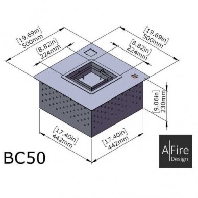 AFIRE BC50 automatinis biožidinys degiklis įmontuojamas 2