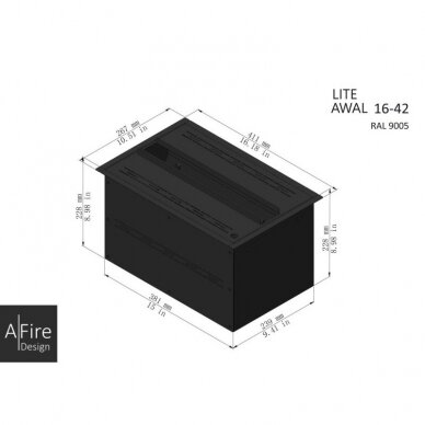 AFIRE LITE 16-42 elektrikamina südamik 2