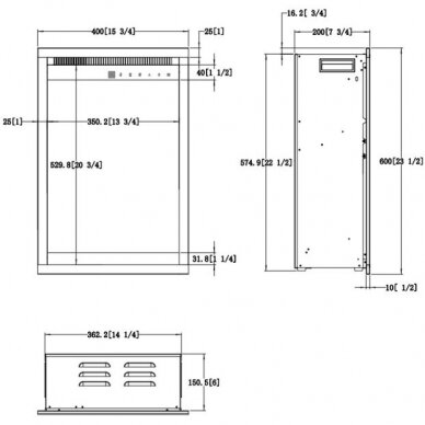 AFLAMO 3D 60X40 sisseehitatav elektrikamin 10