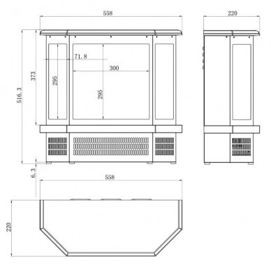 AFLAMO CORTEZ free standing electric fireplace 4