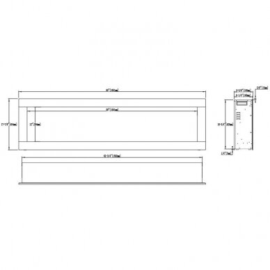 AFLAMO DIAMOND 165 electric fireplace wall-mounted-insert 13