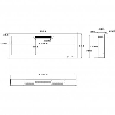 AFLAMO ELITE 128 electric fireplace wall-mounted-insert 19