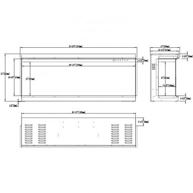 AFLAMO GOLD 132 electric fireplace wall-mounted-insert 18