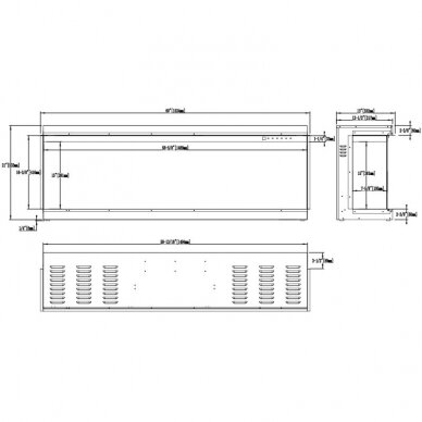 AFLAMO GOLD 152 electric fireplace wall-mounted-insert 18