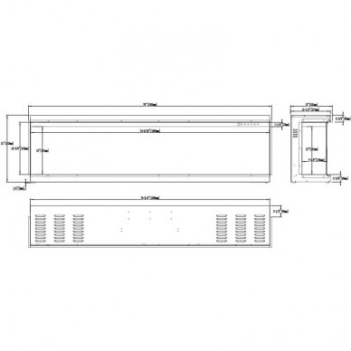 AFLAMO GOLD 193 electric fireplace wall-mounted-insert 18