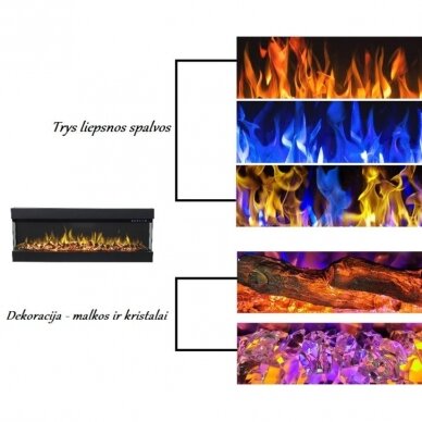 AFLAMO IMPERIAL 50 electric fireplace wall-mounted/insert 10