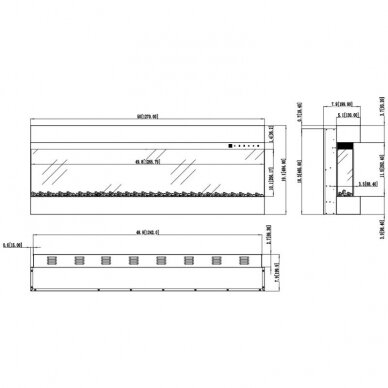 AFLAMO IMPERIAL 50 electric fireplace wall-mounted/insert 11