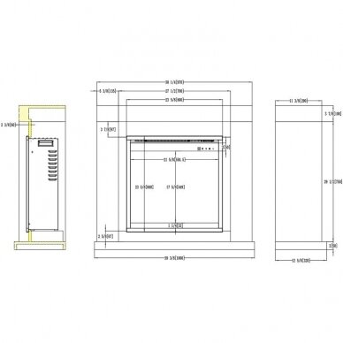 AFLAMO JOLO OAK free standing electric fireplace 17