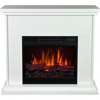 AFLAMO LAGOS WHITE 3D free standing electric fireplace