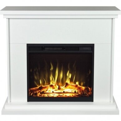 AFLAMO LAGOS WHITE LED free standing electric fireplace