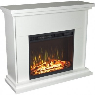 AFLAMO LAGOS WHITE LED free standing electric fireplace 1