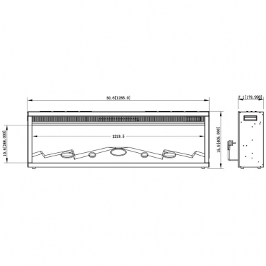 AFLAMO LED 130 electric fireplace insert 2