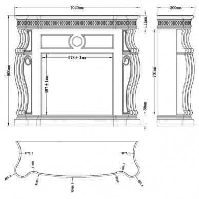 AFLAMO LEX WHITE 3D elektrikamin 5