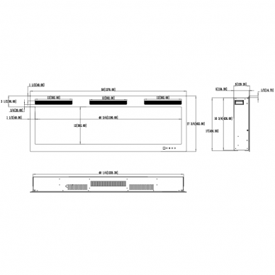 AFLAMO MAJESTIC 128 PRO electric fireplace insert 6