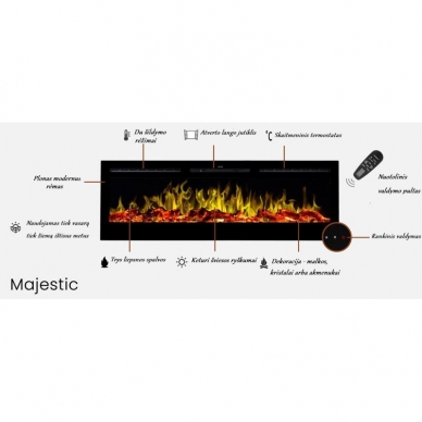 AFLAMO MAJESTIC 50 electric fireplace insert 4