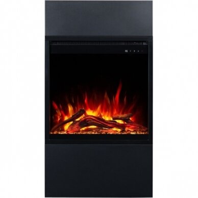 AFLAMO MILOS 60 BLACK free standing electric fireplace 1