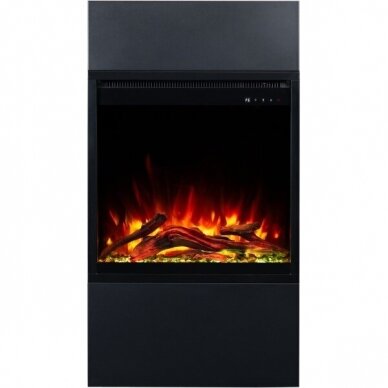 AFLAMO MILOS 60 BLACK free standing electric fireplace 2