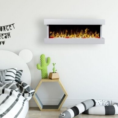 AFLAMO MODENA WHITE electric fireplace wall-mounted