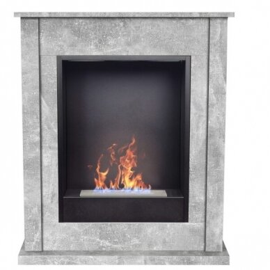 AFLAMO POKER CONCRETE BIO 50 free standing bioethanol fireplace 1