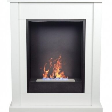 AFLAMO POKER WHITE BIO 50 free standing bioethanol fireplace 1