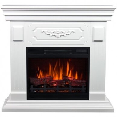 AFLAMO RIVIA WHITE 3D free standing electric fireplace