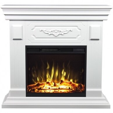 AFLAMO RIVIA WHITE LED free standing electric fireplace