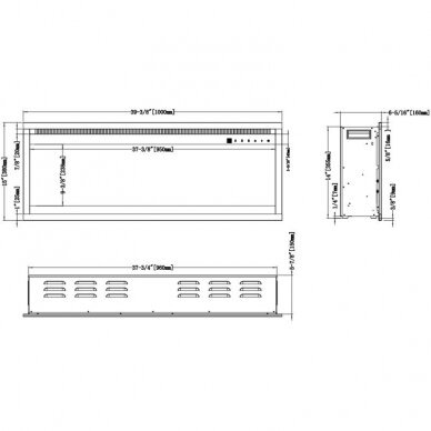 AFLAMO ROYAL PRO 100 electric fireplace wall-mounted-insert 11