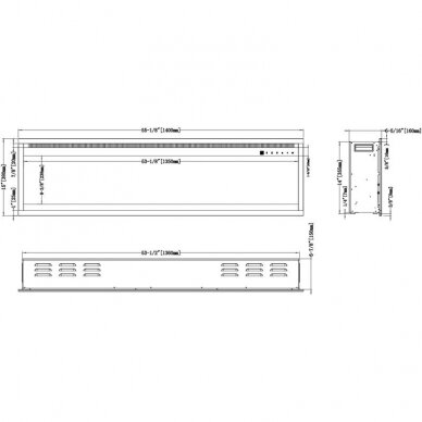 AFLAMO ROYAL PRO 140 electric fireplace wall-mounted-insert 11