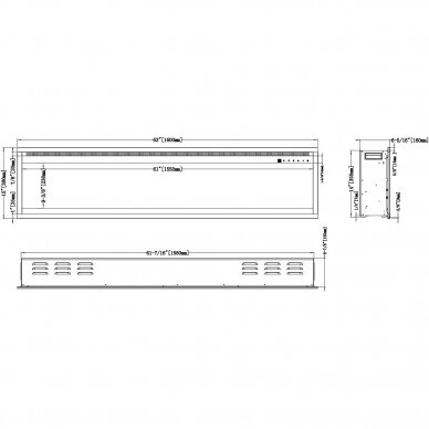 AFLAMO ROYAL PRO 160 electric fireplace wall-mounted-insert 11