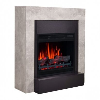 AFLAMO SIMPLE CONCRETE 3D free standing electric fireplace 1