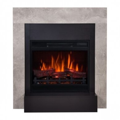 AFLAMO SIMPLE CONCRETE 3D free standing electric fireplace