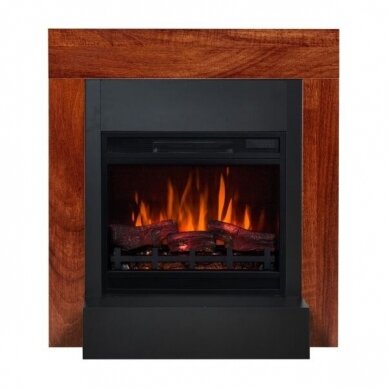 AFLAMO SIMPLE WALNUT 3D free standing electric fireplace