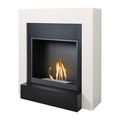 AFLAMO SIMPLE WHITE BIO 60 free standing bioethanol fireplace 1