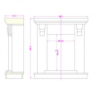 AFLAMO STONE LED 50 free standing electric fireplace 3