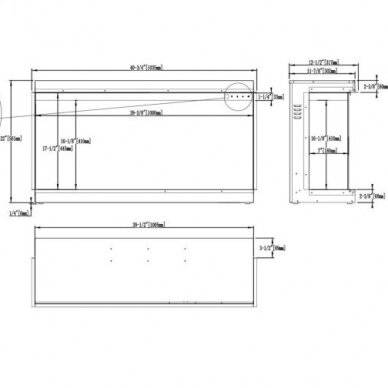 AFLAMO SUPERB 40 electric fireplace wall-mounted-insert 11