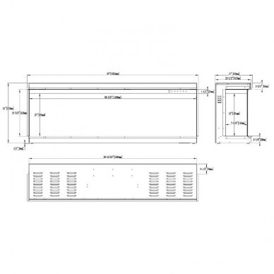 AFLAMO SUPERB 60 electric fireplace wall-mounted-insert 11