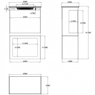 AFLAMO TOWER 56 elektrikamin 15