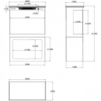 AFLAMO TOWER 61 free standing electric fireplace 15