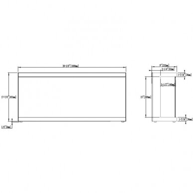 AFLAMO UNIQUE 100 NH electric fireplace wall-mounted-insert 7