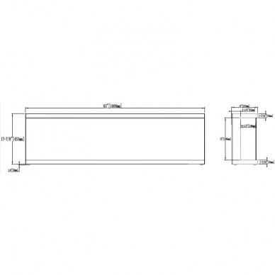 AFLAMO UNIQUE 160 NH electric fireplace wall-mounted-insert 8