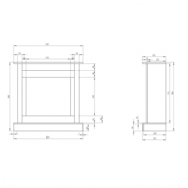 AFLAMO VIGO LIGHT OAK BIO 60 биокамин с порталом 1