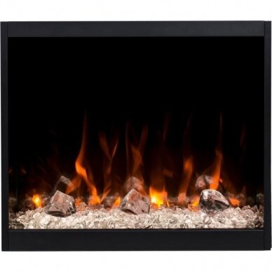 AFLAMO VIGO LIGHT OAK 60 NH free standing electric fireplace 11