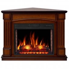 ARFLAME BOSTON CORNER AF28S OAK ANTIQUE pastatomas kampinis elektrinis židinys su apdaila