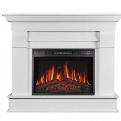 ARFLAME ALBION AFS23S WHITE BIANCO pastatomas elektrinis židinys su apdaila