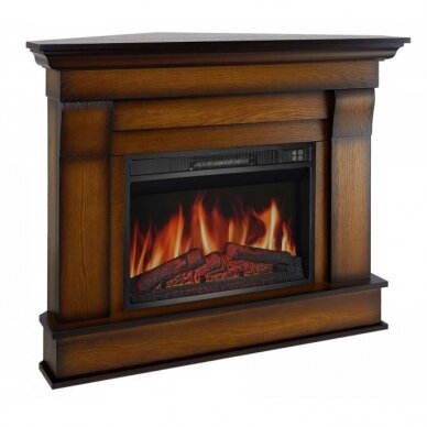 ARFLAME ALBION CORNER AF 23S OAK ANTIQUE free standing corner electric fireplace 1