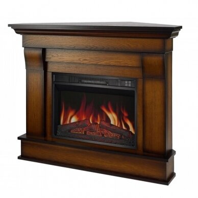 ARFLAME ALBION CORNER AF 23S OAK ANTIQUE free standing corner electric fireplace 2